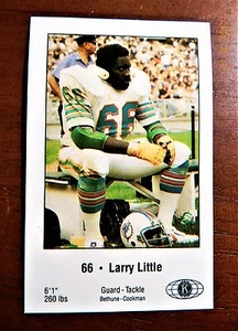 Larry Little HOF 1980 Miami Dolphins Police  RARE Short Print HOF  - Picture 1 of 2