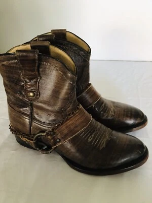 Botas Roper Salad Mujer Cuero Marrón Hechas a Mano en México Talla 7 Foto 1 de 4