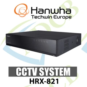 Samsung Hanwha HRX-821 5-in-1 8CH DVR Recorder IP AHD HDTVI HDCVI CVBS CCTV - Picture 1 of 1