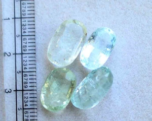 Lote de piedras preciosas de corte facetado suelto ovalado aguamarina natural de 18,60 quilates 7,5*13,5 mm - Imagen 1 de 4
