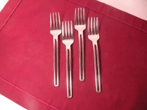 Set Of 4 salad forks Tools of the Trade DUKE Stainless Flatware 6 3/8" - Picture 1 of 5