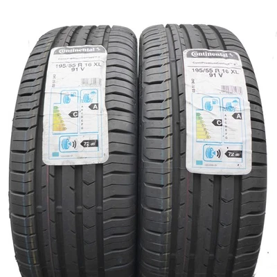 195 55 16 2x Continental 195/55 R16 91V Premiumcontact 5 Neumáticos 2018/19 - Imagen 1 de 4
