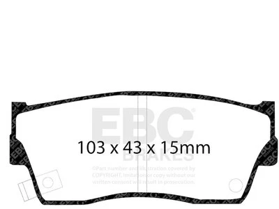 Juego de pastillas de freno delanteras para Geo Tracker 1989-1997 1990 1991 1992 1993 1994 PF635FG Foto 1 de 4