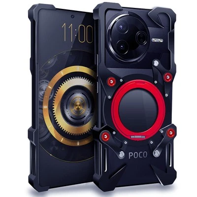 Металлический чехол-бампер с подставкой без оправы для Xiaomi Poco F7 Ultra X7 Pro X6 X5 F6 F5 M6  - Изображение 1 из 4