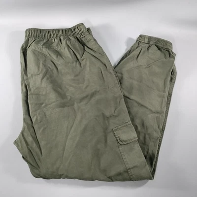 Pantalones cargo Mossimo Jogger elásticos verde oliva talla XL Foto 1 de 4