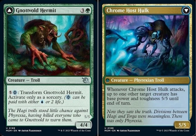 x1 Gnottvold Hermit // Chrome Host Hulk - March of the Machines - NM - MTG - Image 1 of 1