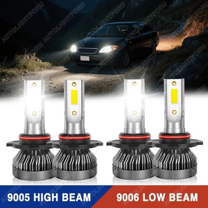 For Toyota Corolla 2001-2013 - 4x 9005 9006 LED Combo Headlights Bulbs Kit White - Picture 1 of 14