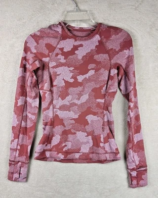 Top deportivo camuflado manga larga Lululemon It's Rulu Run para mujer talla 2 Foto 1 de 4