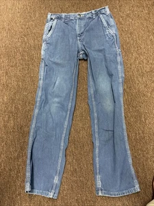 CARHARTT CARPENTER FR DUNGAREE FIT HERREN BLUE JEANS GR. W32 L34 TOP ZUSTAND - Bild 1 von 11