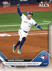 George Springer ALCS Winning HR 2025 MLB Topps AHORA #888 Preventa Blue Jays World  - Imagen 1 de 2