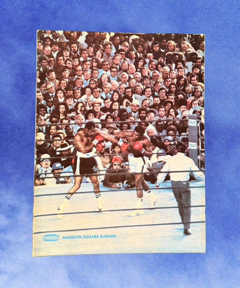 Muhammad Ali vs Earnie Shavers Boxing Program 1977 Madison Square Garden Rare!! - Image 1 of 4