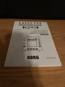 KORG KAOSS PAD 3 KP3 Dynamic Effect Sampler Owners Manual Used - Picture 1 of 1