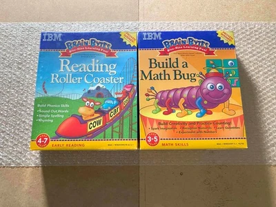 Brain Bytes: Reading Roller Coaster + Build a Math Bug (PC) - NEW/SEALED *FLAWS - Image 1 of 4