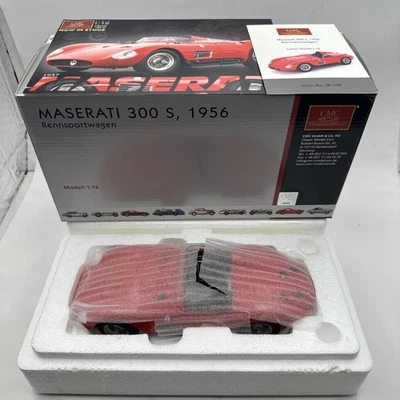 1/18 CMC Maserati 300 S, 1956 Rennsportwagen   M-105 New Open Box - Image 1 of 4