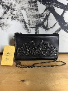PATRICIA NASH GIADA CROSSBODY BAG NEU MIT ETIKETT FILIGRANE COLLECTION SCHWARZ LEDER HANDTASCHE - Bild 1 von 12