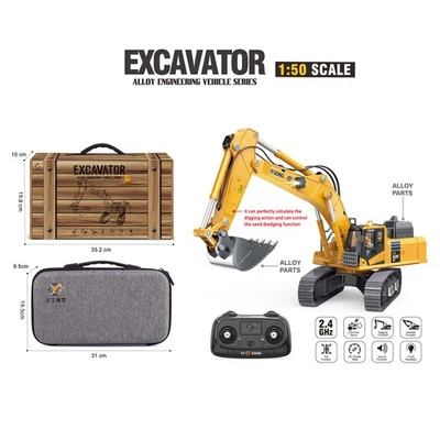 1/50 RC Excavator YG520 Engineering Electric Lifting Digger Metal Bucket RTR 2Ne - Image 1 of 4