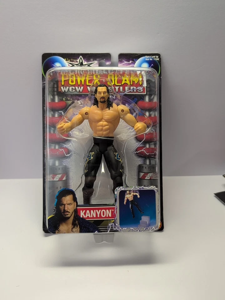 ToyBiz WCW Power Slam Kanyon W/ Catapulting Wrestling Figure 2000 77440