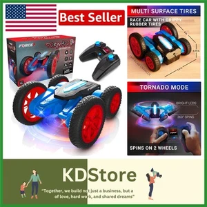 High-Speed Tornado Red Stunt RC Car for Kids – Rechargeable, Multi-Terrain Fun! - Picture 1 of 8