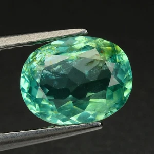 1,64 quilates fenomenal ovalado 8,2 x 6,4 mm 100 % natural azul neón ¡apatita brasileña!! - Imagen 1 de 5