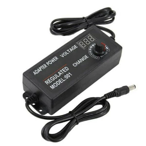 Einstellbare AC / DC 3V-12V 9V-24V Schalt Universal Adapter Ladegerät Netzteil - Bild 1 von 9