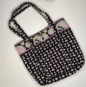 Vera Bradley Beuteltasche rosa Elefant nicht mehr produziert groß mit Reißverschluss. Taschen - Bild 1 von 8