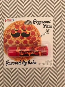 New!! Taste Beauty Pepperoni Pizza Flavored Lip Balm .12 Oz - Picture 1 of 2
