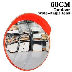 Convex Traffic Safety Mirror Outdoor Intersection Sharp Curve Road Round 60cm - Picture 1 of 11