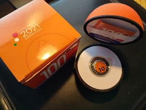 ITALIA 2021 FEDERAZIONE PALLACANESTRO BASKET MONETA 10 EURO ARGENTO FDC 4000pz - Foto 1 di 1