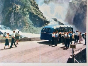 NORWEGEN GROSSE 9”x7” VINTAGE POSTKARTE Telemark Wasserfall Hardanger, Normannn Nr 134 - Bild 1 von 8