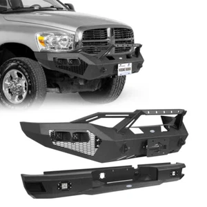 Hooke Road Winch Plate Front Rear Bumper Fit Dodge RAM 2500 3500 2006-2009 - Picture 1 of 28