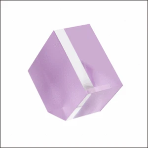 Optisches Display - d49.PUR - fünfseitiger Acrylblock in lila - Bild 1 von 1