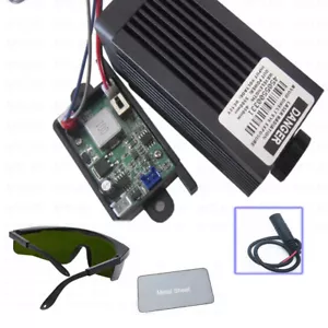 Módulo láser azul enfocable 450nm 5,5W TTL/tallado/quema/grabado analógico - Imagen 1 de 12