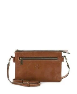 PATRICIA NASH TAN Moscava Double-Zip Cross-Body Bag NEW W/ Tags NWT - Picture 1 of 4