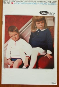PATONS Knitting Pattern Book 807 TODDLERS WARDROBE Bluebell - Picture 1 of 4