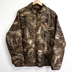 Realtree Mens 2XL Camo Outdoor Hunting Camping Insulated Jacket Hooded Full Zip - Picture 1 of 11