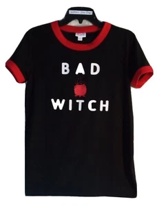 LuLaRoe Bad Witch Shirt Women Size Small Black With Red Trim, *Free Shipping*. - Picture 1 of 4
