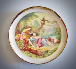 dollhouse doll house miniature VINTAGE VICTORIAN PEOPLE PLATE DISH PICTURE #15 - Imagen 1 de 1