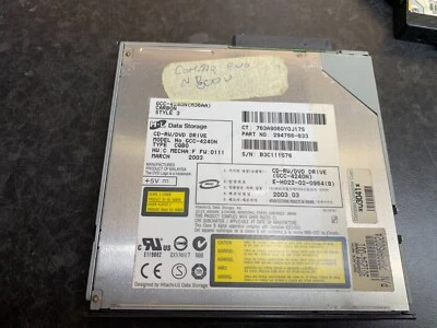 Unidad IBM/Lenovo DVD R/CD-RW MODELO No. GCC-4240N - Sin probar Foto 1 de 4