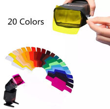 20pcs Assorted Colours Strobist Flash Camera Speedlite Light Diffuser Filter Set