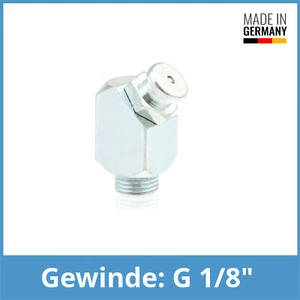 DIN 3404 M4 (Ø10mm) G 1/8" 45° Winkel-Flachschmiernippel Stahl verzinkt - Picture 1 of 1