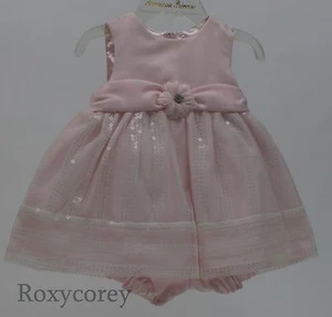 American Princess Pink Sequin Sleeveless Dress w Panties Size 6 months NWT - Picture 1 of 1