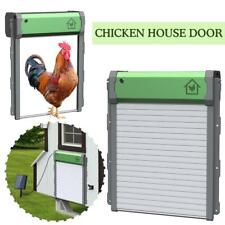 1Set Solar Automatic Chicken Coop Door Opener Cage Timer Sensor Closer Z8Q9