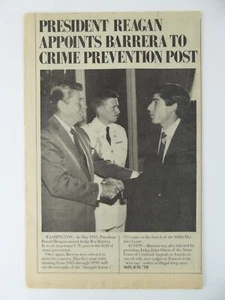 Periódico de colección Ronald Reagan Roy Barrera 1985 Texas Sesquicentennial Times - Imagen 1 de 1