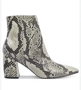 NEW Marc Fisher Jelly 3 Dress Booties Natural Multi Faux Python Sz 6 - Picture 1 of 9