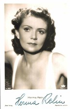 Herma Relin Original Signature On Ross Card No. 174 D