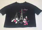 RunDisney Disney Paris Mickey and Minnie Mouse Eiffel Tower Shirt Womens S Rare