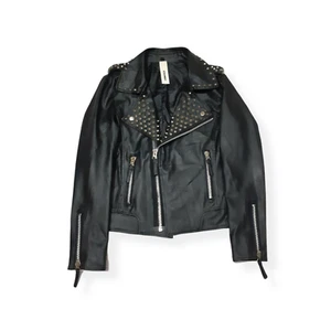 KAZUYUKI KUMAGAI ATTACHMENT Studded Leather Jacket Size M fit Small - Picture 1 of 9