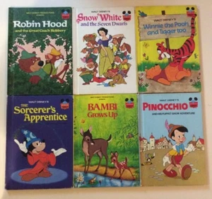 6 Used Vintage Walt Disney Books BCE 1973-1979 Not Abused #379E - Picture 1 of 11