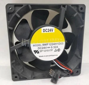 For Sanyo 9WF1224H1D05 DC24V 0.32A12038 12cm For Fanuc Inverter Cooling fan 3Pin - Afbeelding 1 van 2