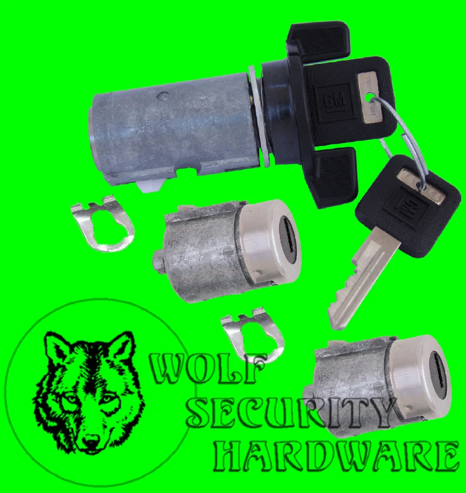 Kodiak Topkick 91-02 Ignition Key Switch Cylinder Tumbler Door Lock Set 2 Keys - Image 1 of 2